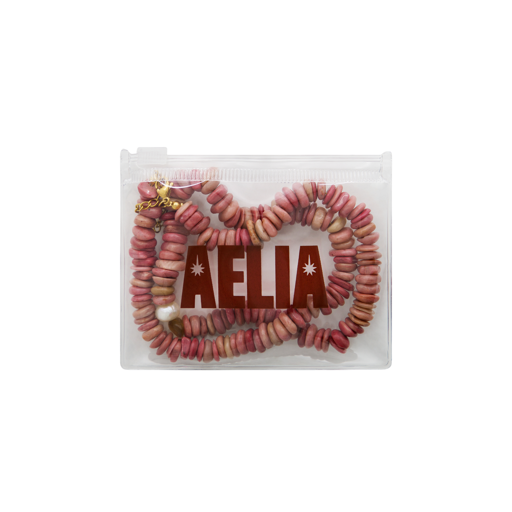 Blush Stone & Pearl Necklace