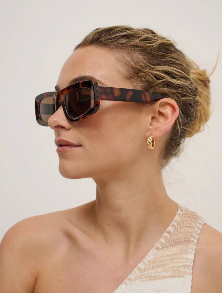 Wide Angle Sunglasses - Tortoishelle