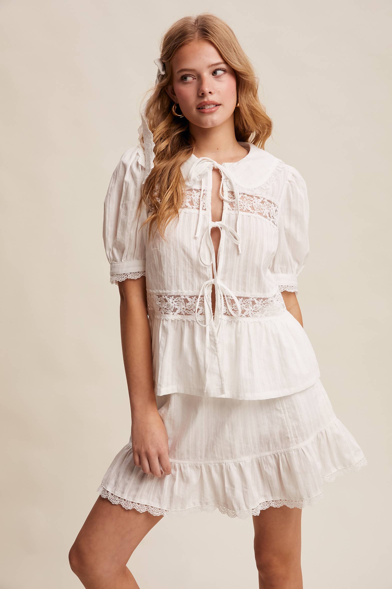 Tiered Mini Skirt