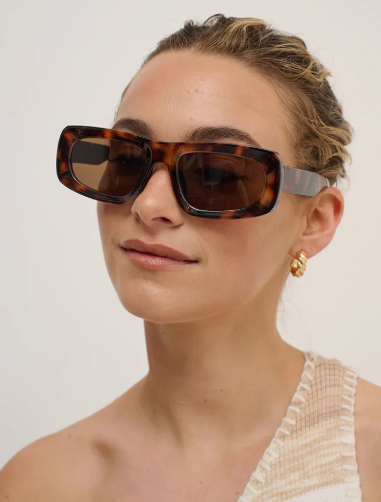 Wide Angle Sunglasses - Tortoishelle