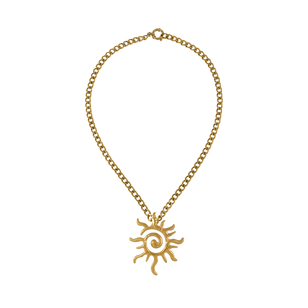 Sol Spiral Chain Necklace