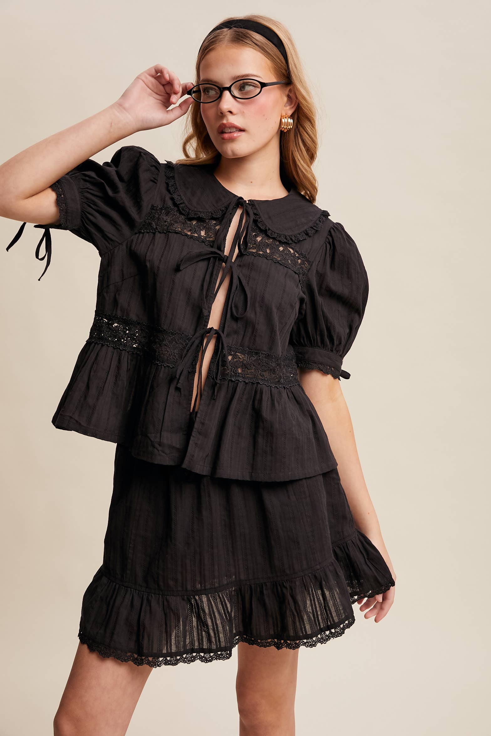 Tiered Mini Skirt