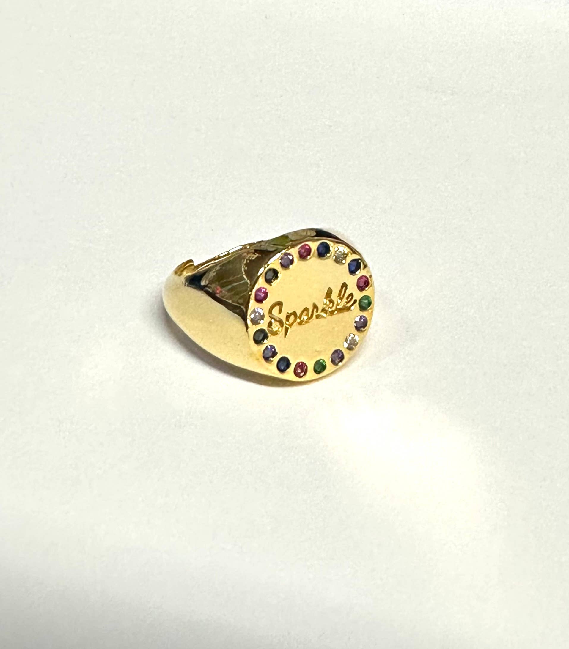 Sparkle Rhinestone Adjustable Ring