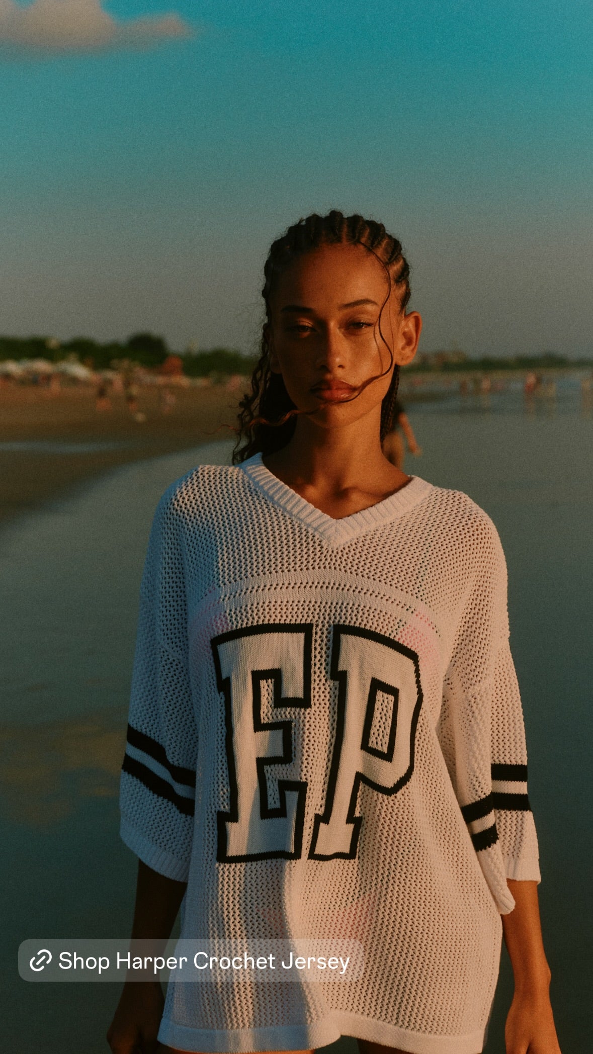 HARPER CROCHET JERSEY