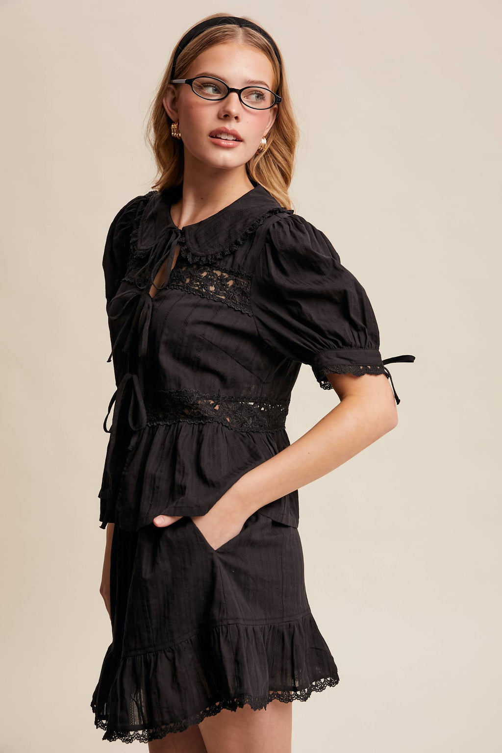Tiered Mini Skirt