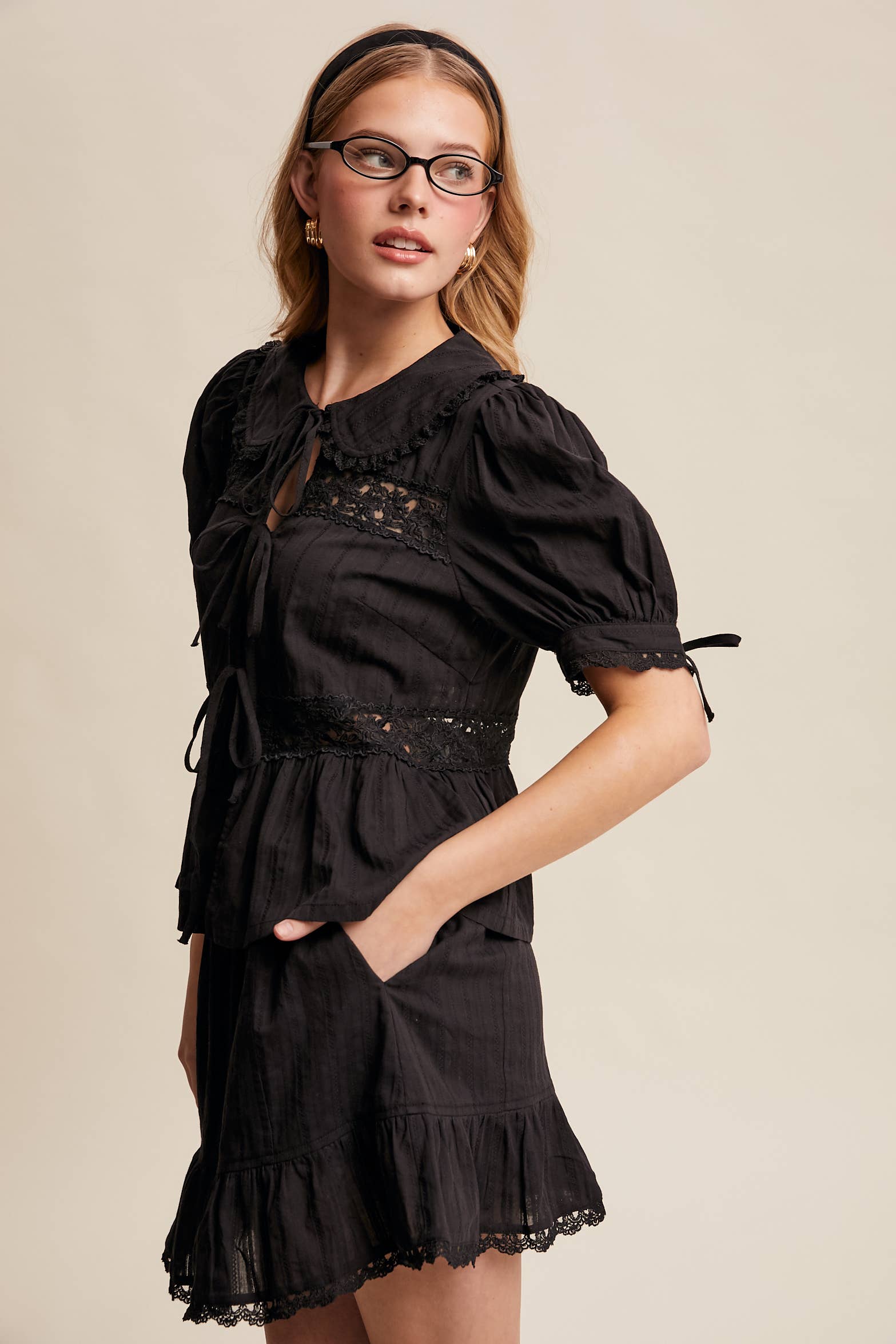Tiered Mini Skirt