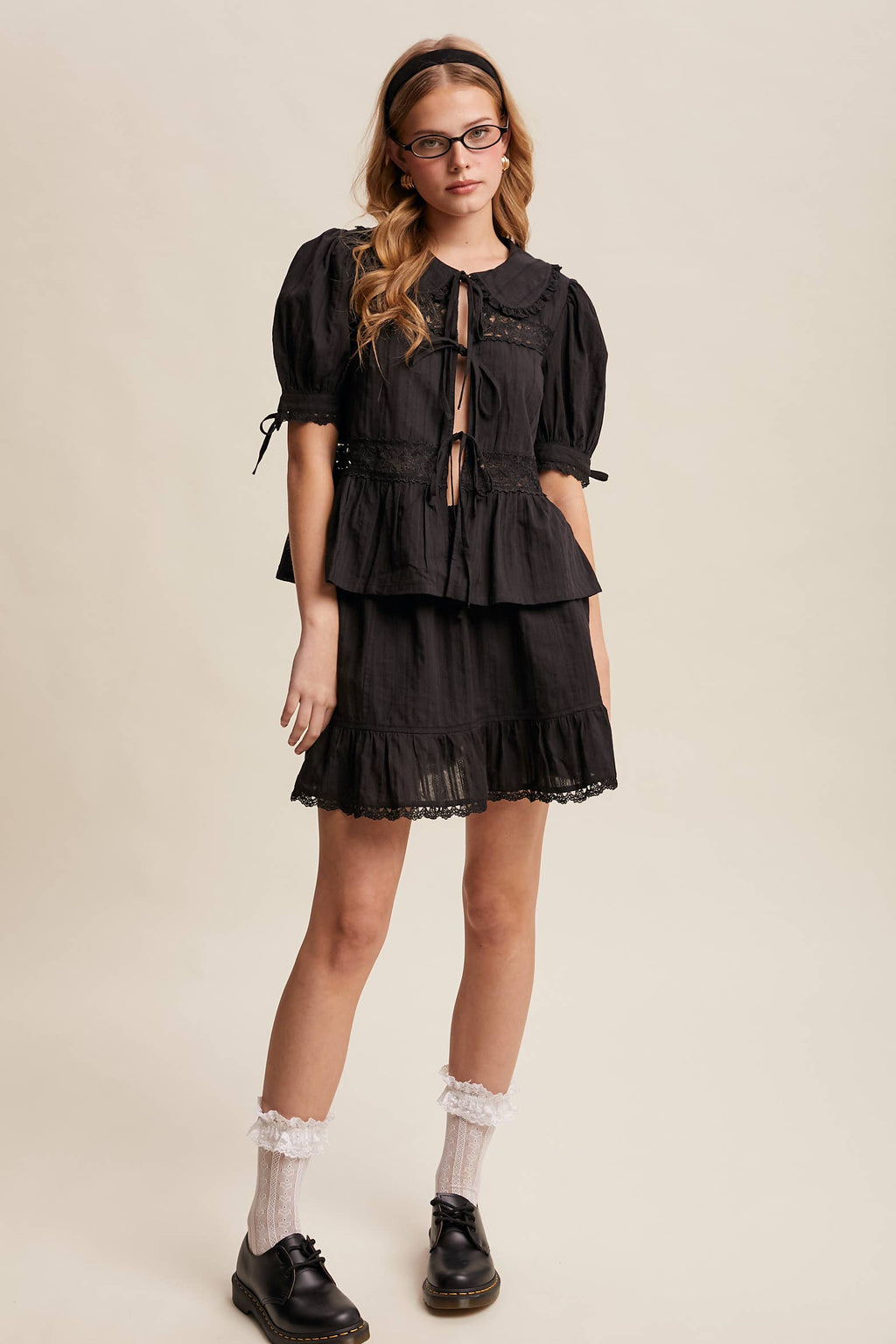 Tiered Mini Skirt