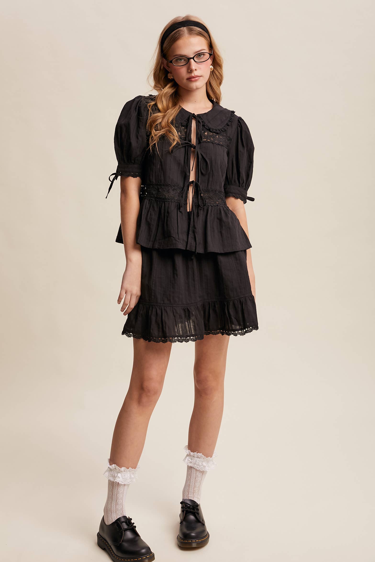 Tiered Mini Skirt