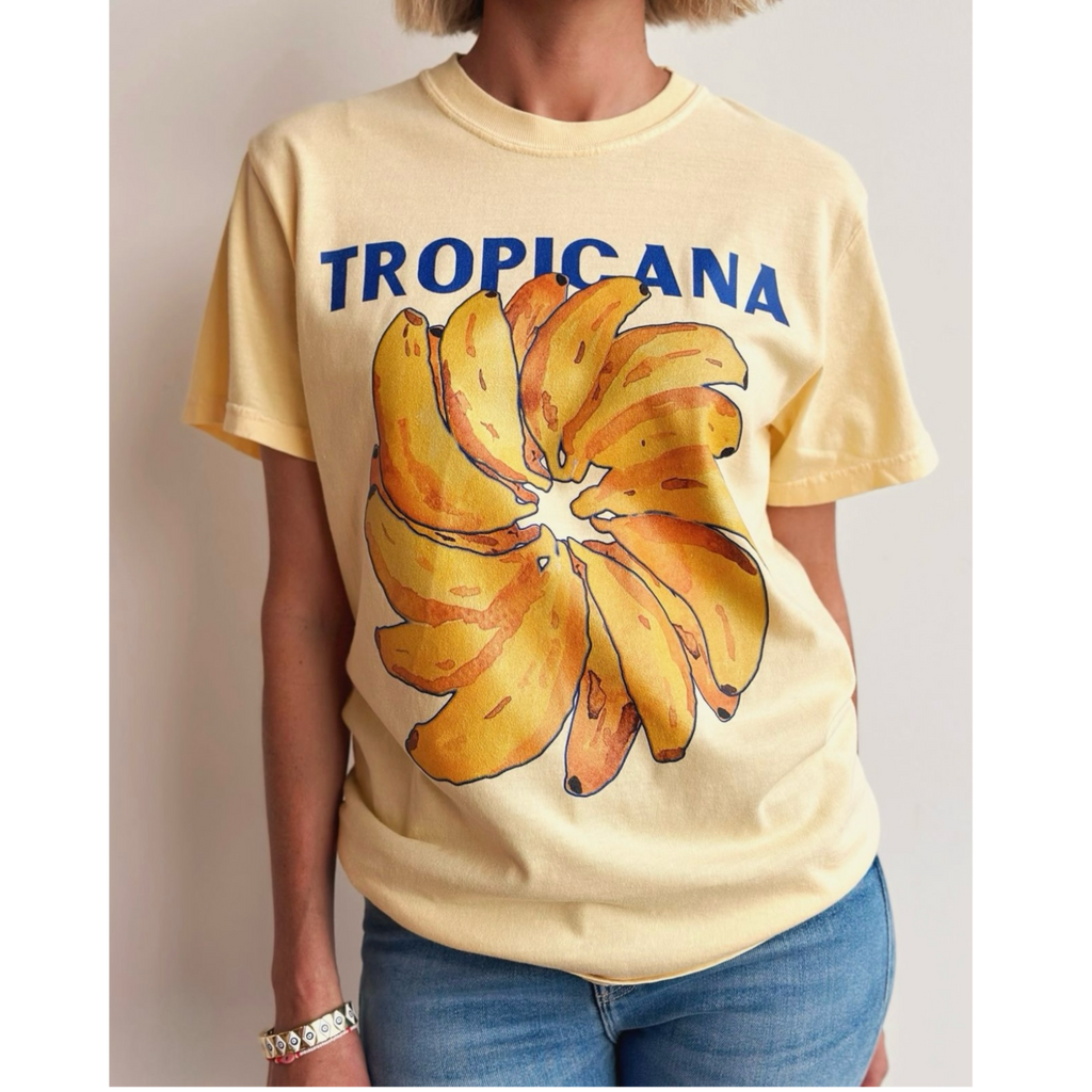 Club Tropicana -Banana Tee Long Style