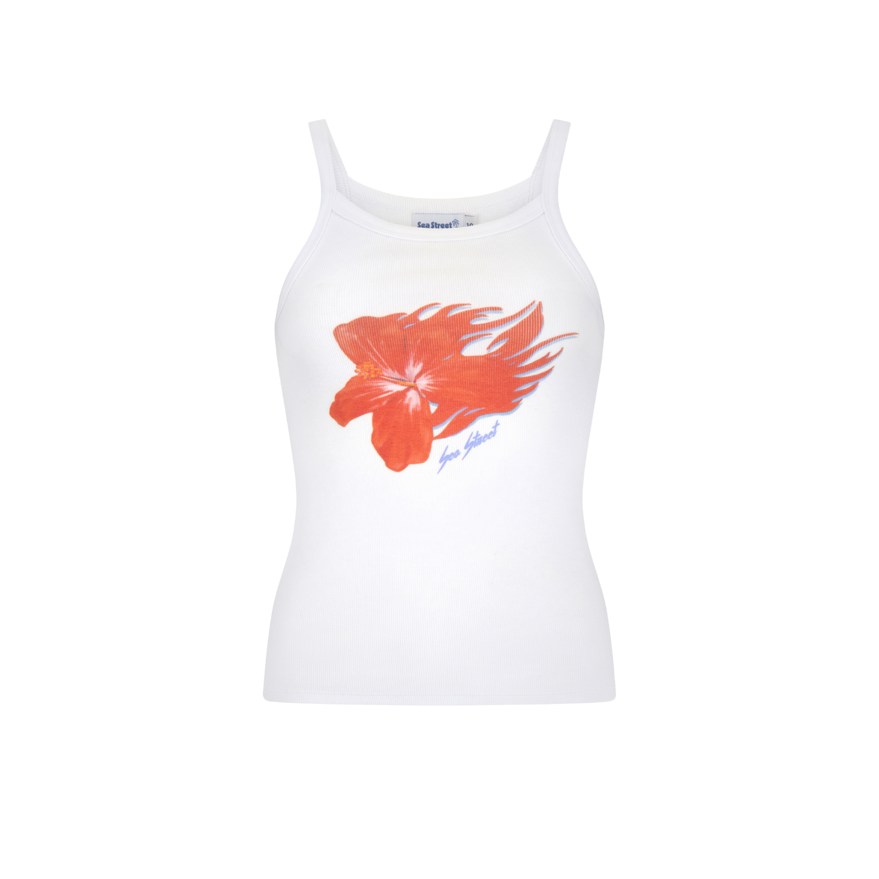 Flaming Hibiscus Singlet