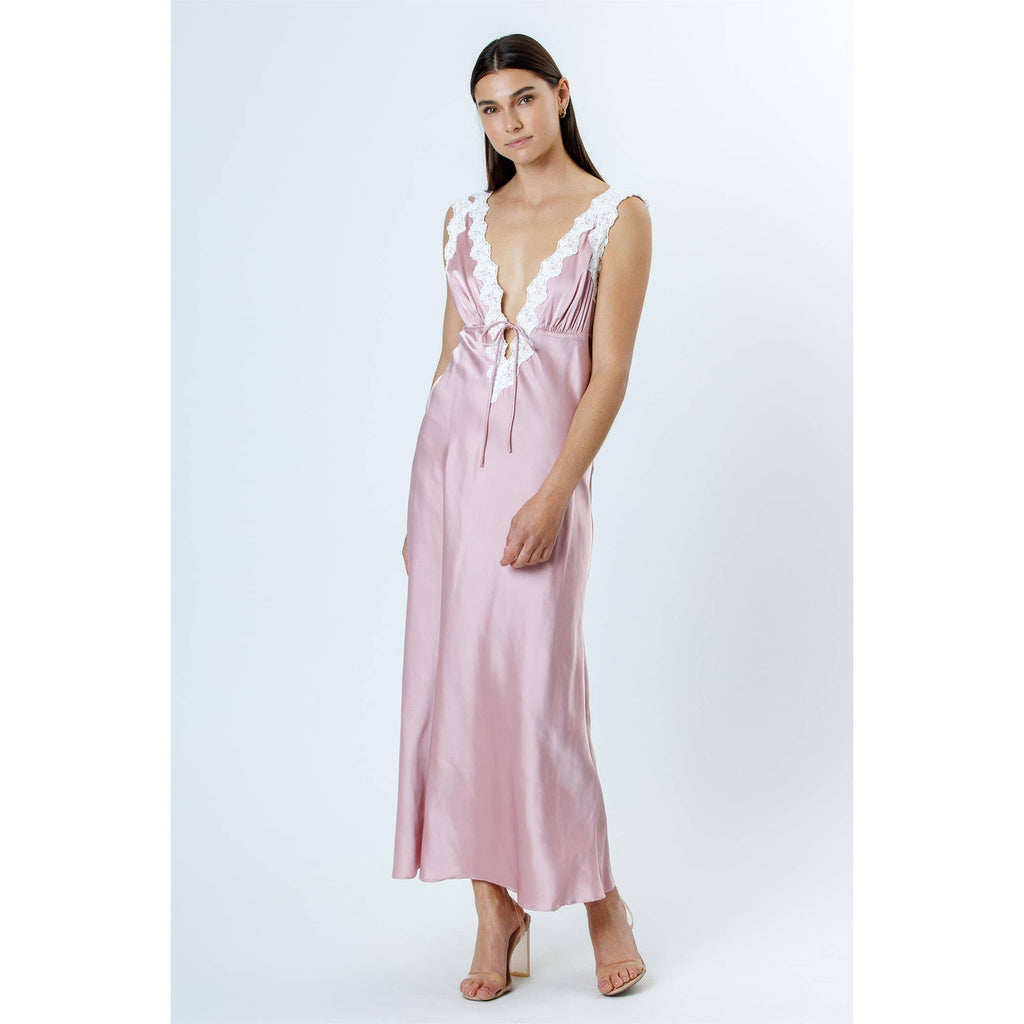 STORIA ROSE PINK MIDI DRESS