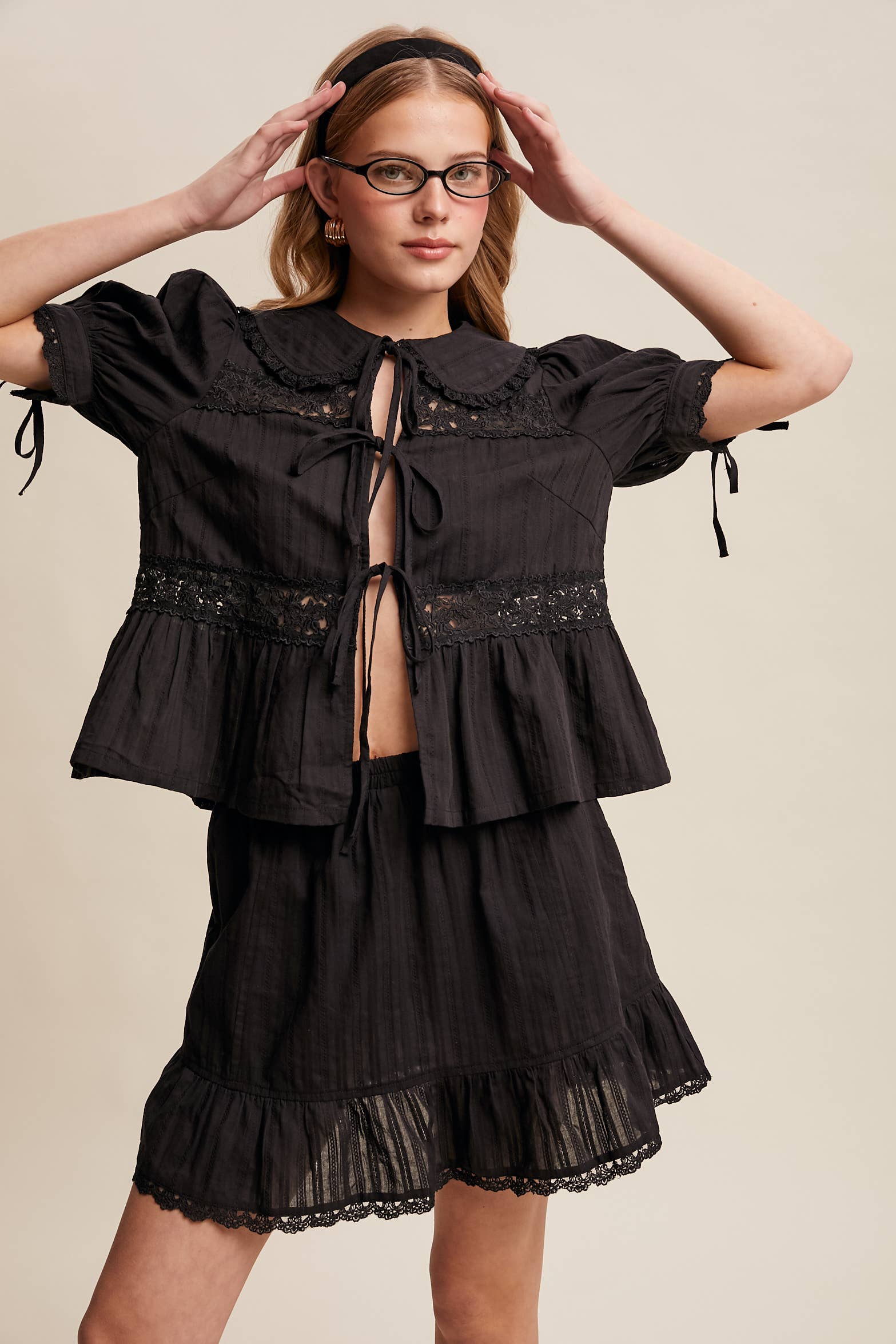 Tiered Mini Skirt