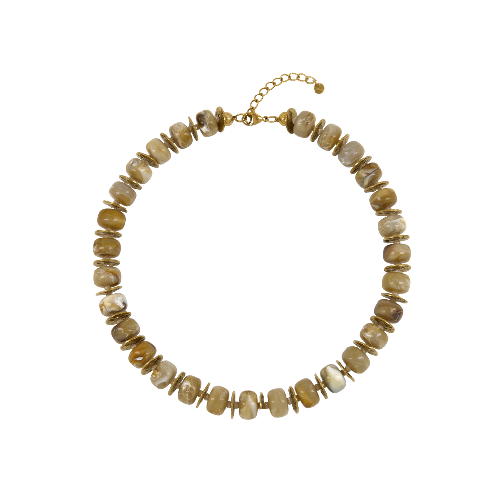 Amber Beaded Necklace