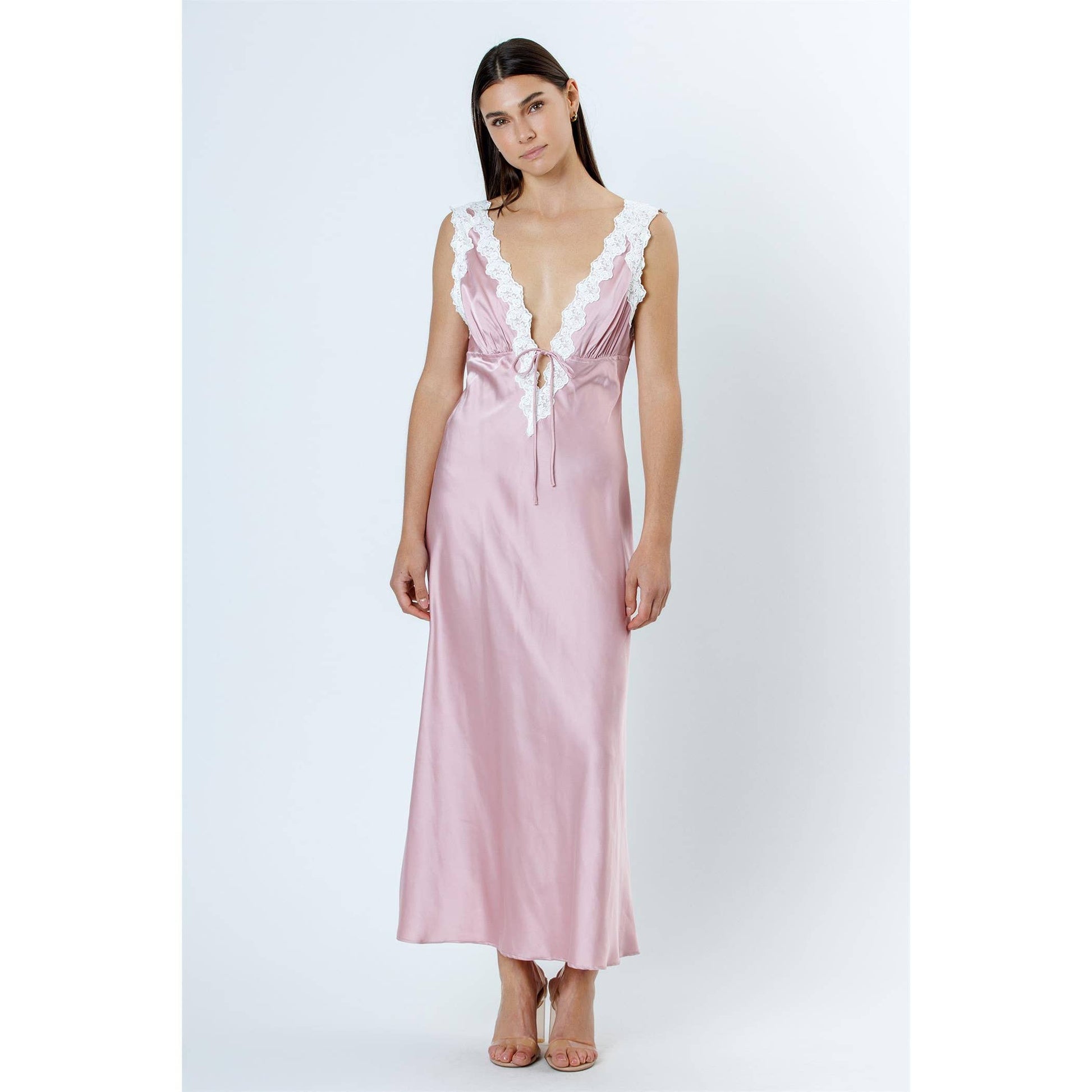 STORIA ROSE PINK MIDI DRESS