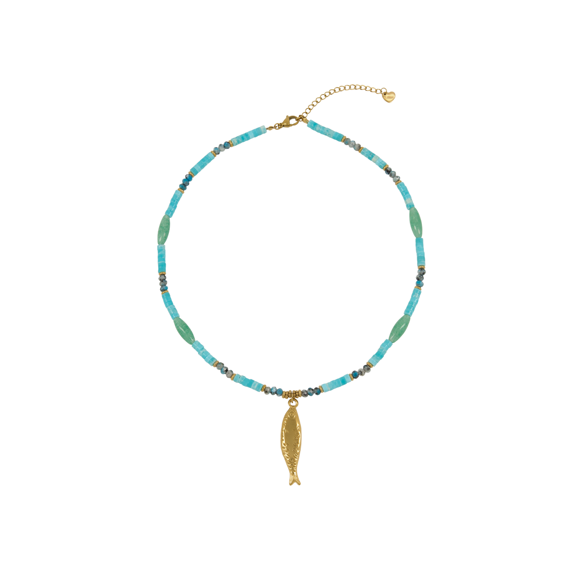 Sardina Gilded Bead Necklace