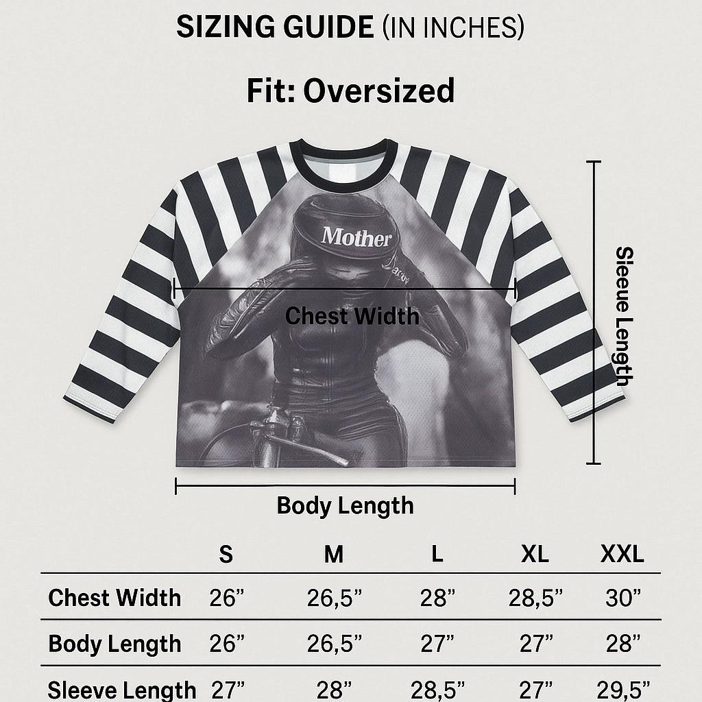 Mother Racing Striped Mesh