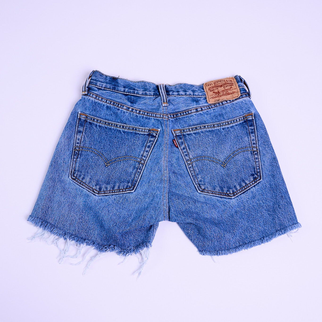 Vintage Levi’s Mid-Rise Upcycled Denim Shorts
