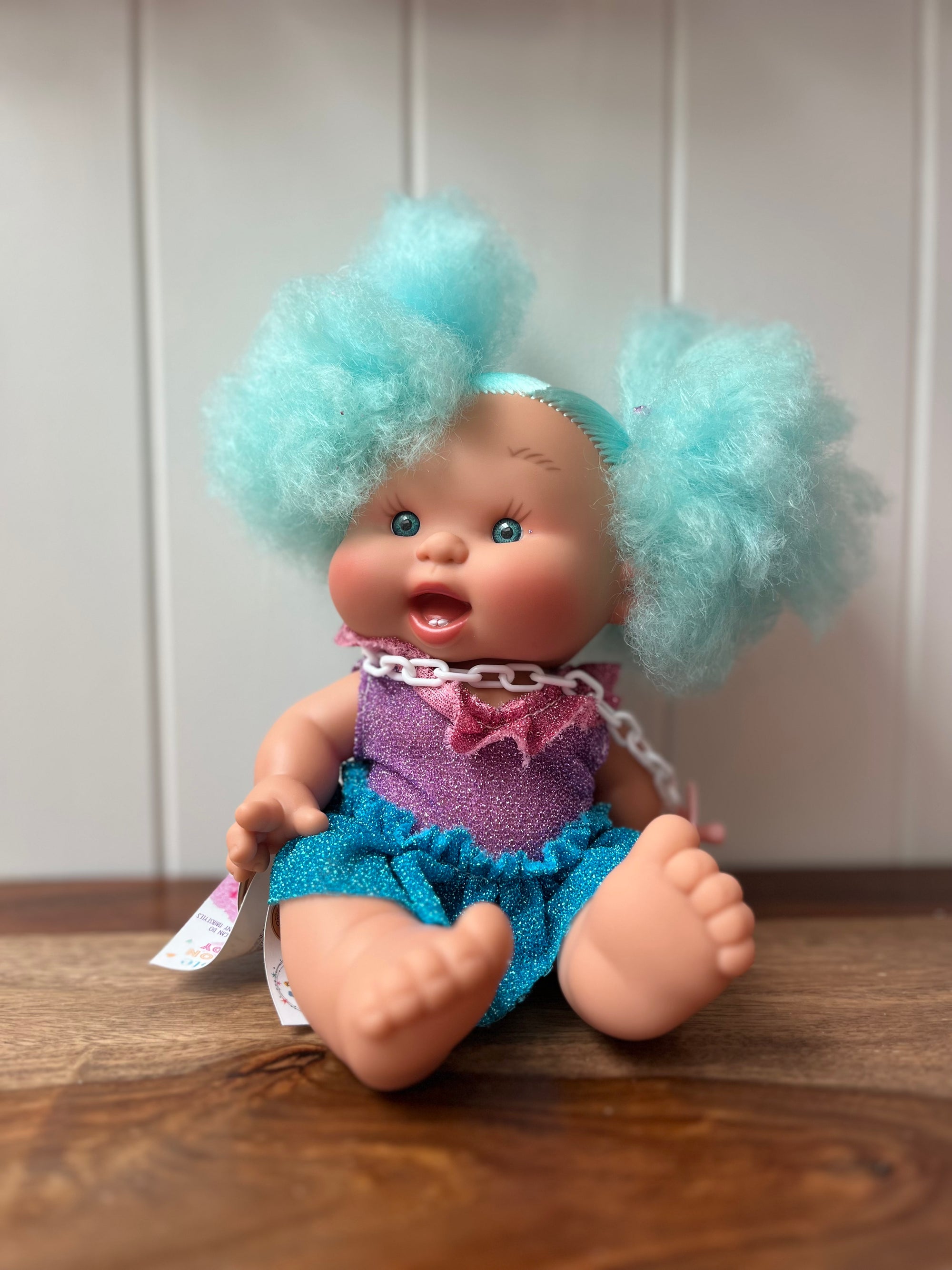 Artesian Doll Pepote Cotton Candy Dulce Blue Hair Skirt Shrimps
