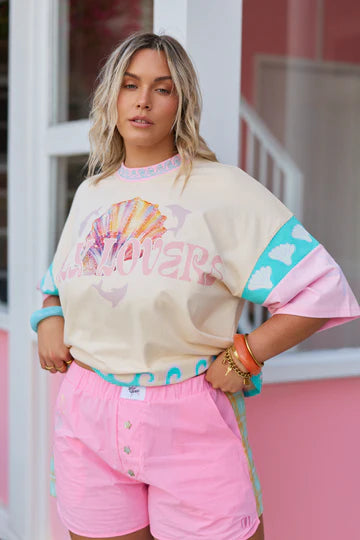 Shell Club Boxer Shorts - Peony