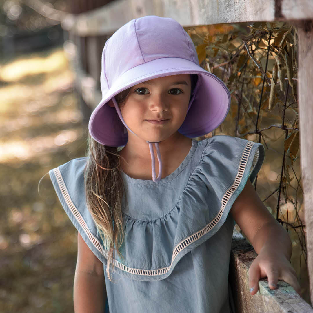 Ponytail Bucket Sun Hat - Lilac