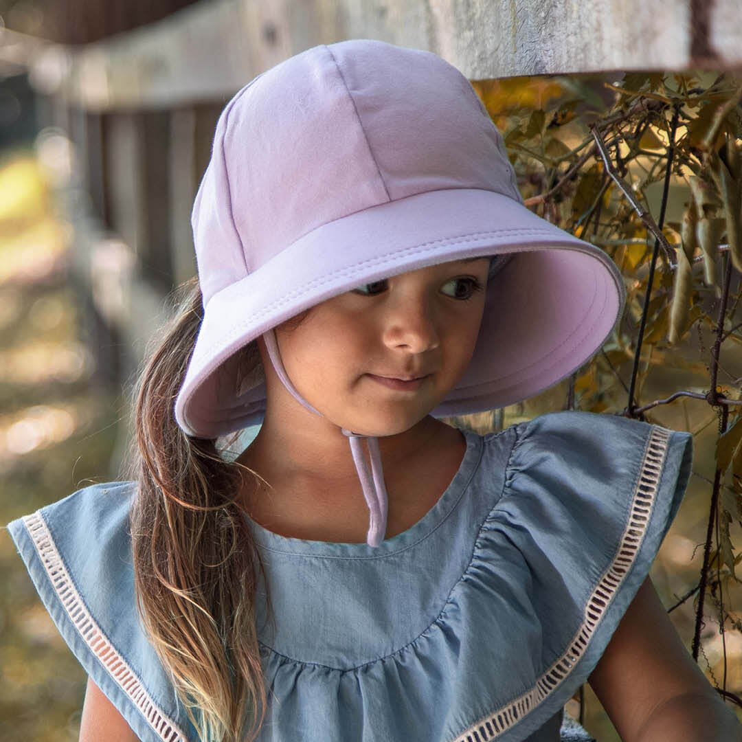Ponytail Bucket Sun Hat - Lilac
