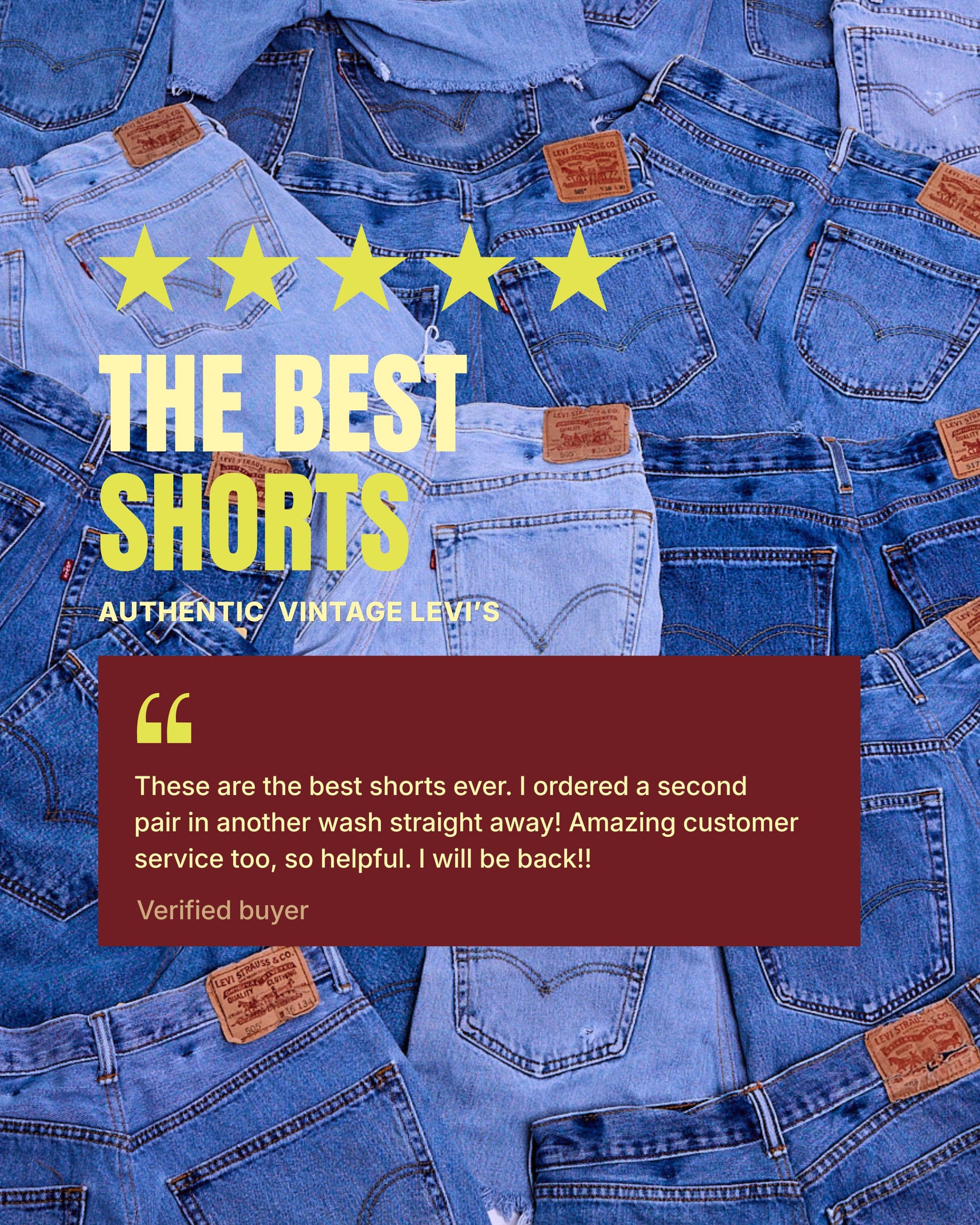 Vintage Levi’s Classic Cut – Reworked Denim Shorts