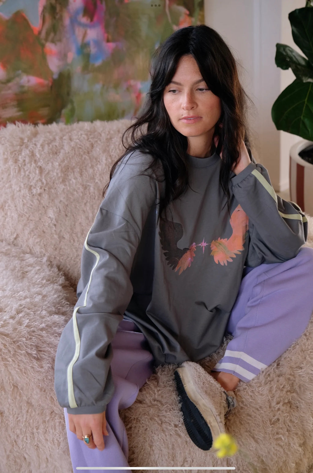 Levitate boxy long sleeve tee