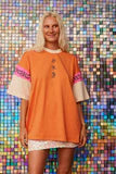 Sea Shell Motel Oversized Tee - Papaya