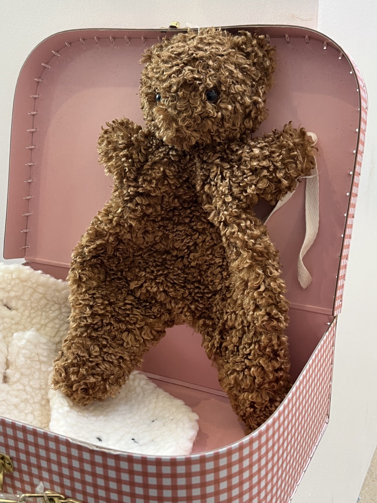 Charlie Bear Paci Comforter Chocolate Sherpa
