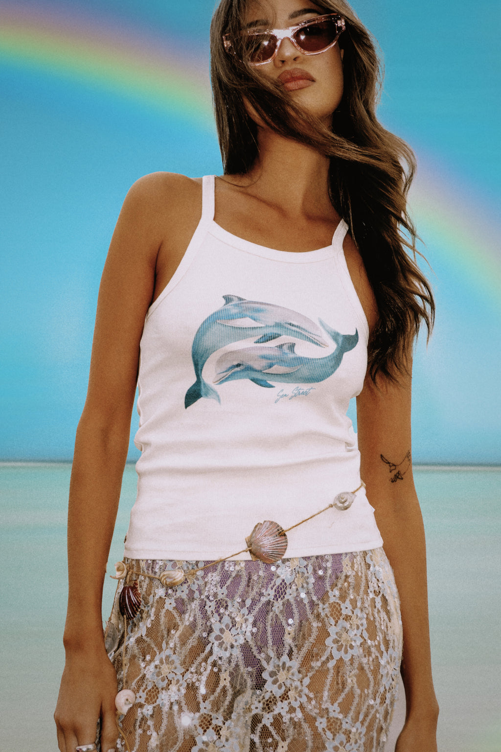 Dolphin Yin Yang Singlet