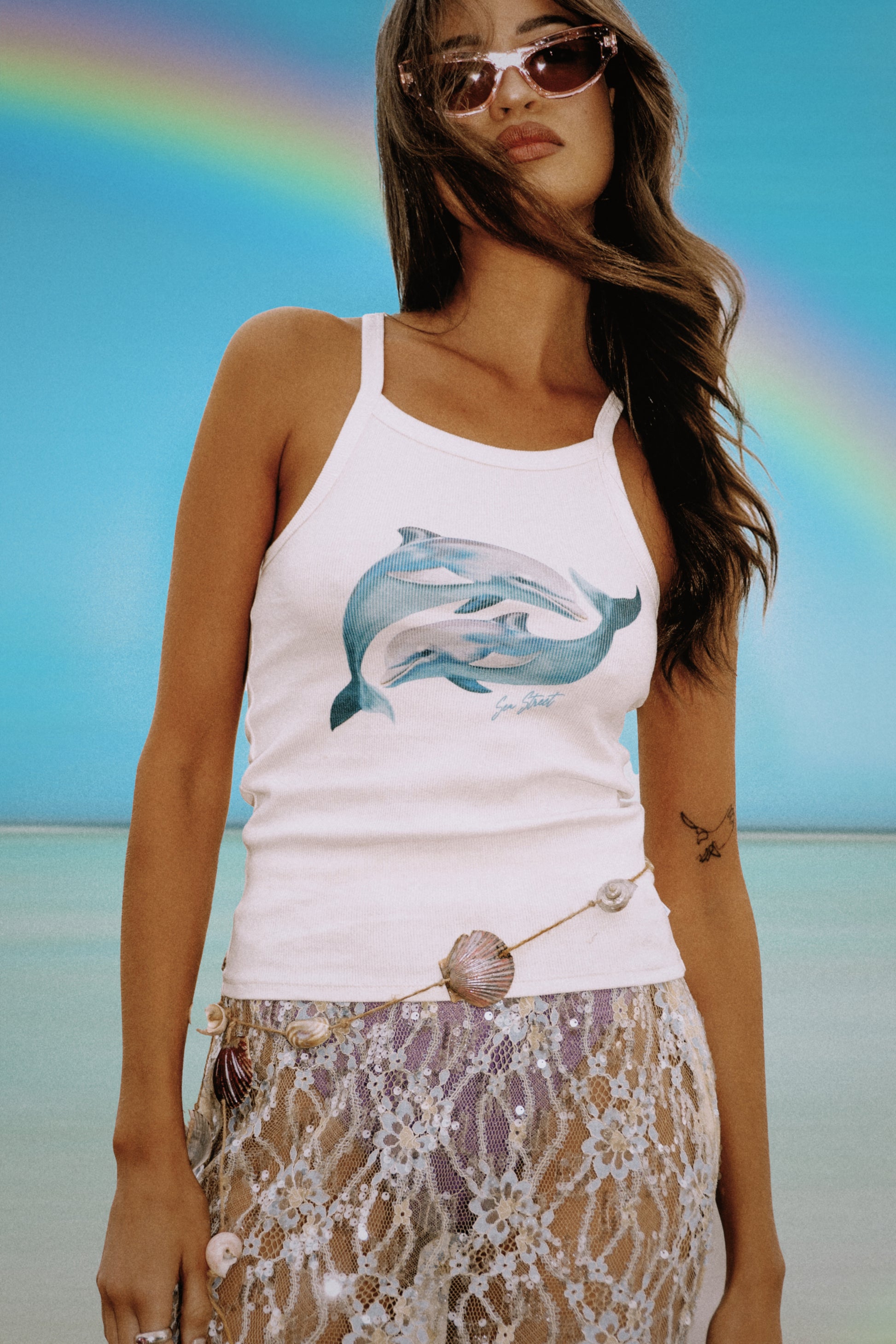 Dolphin Yin Yang Singlet