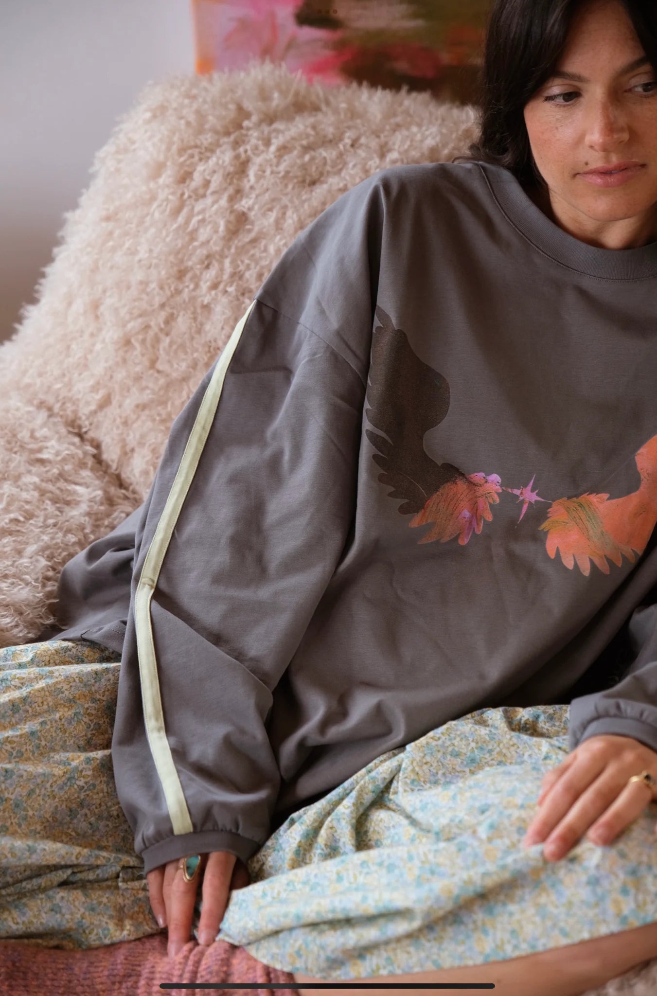 Levitate boxy long sleeve tee