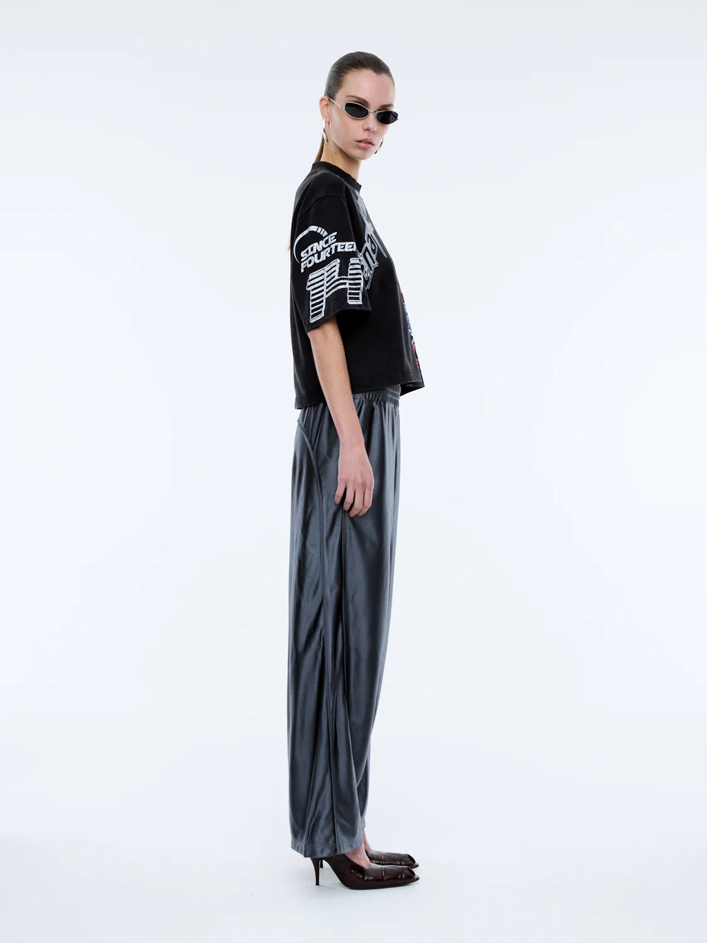 Flaming Rose Patchwork Tee