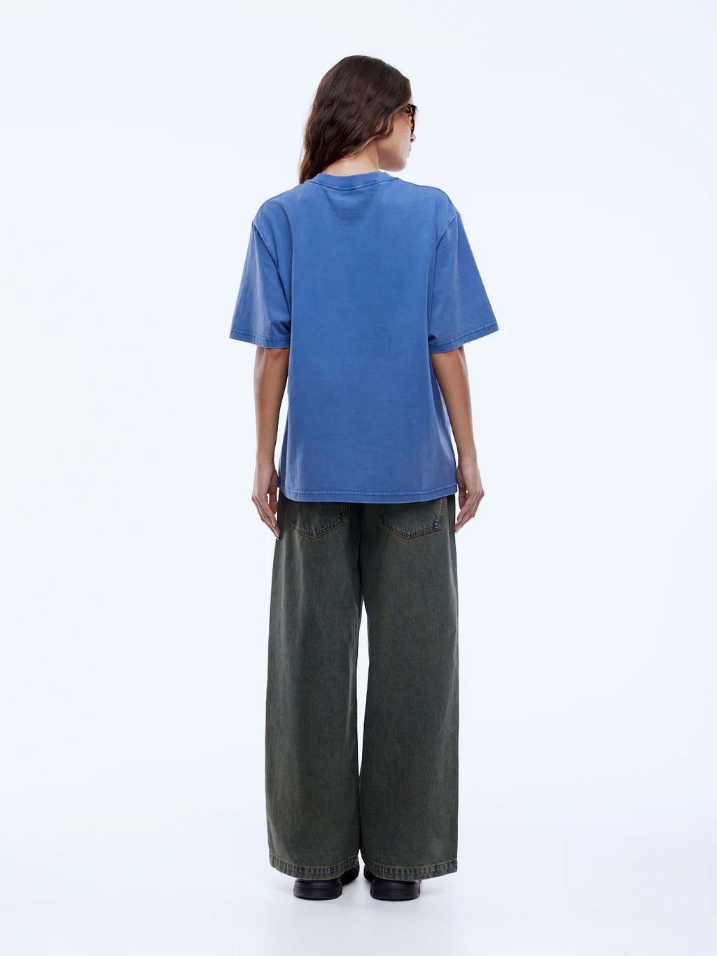 Ena Vintage Floral - washed indigo