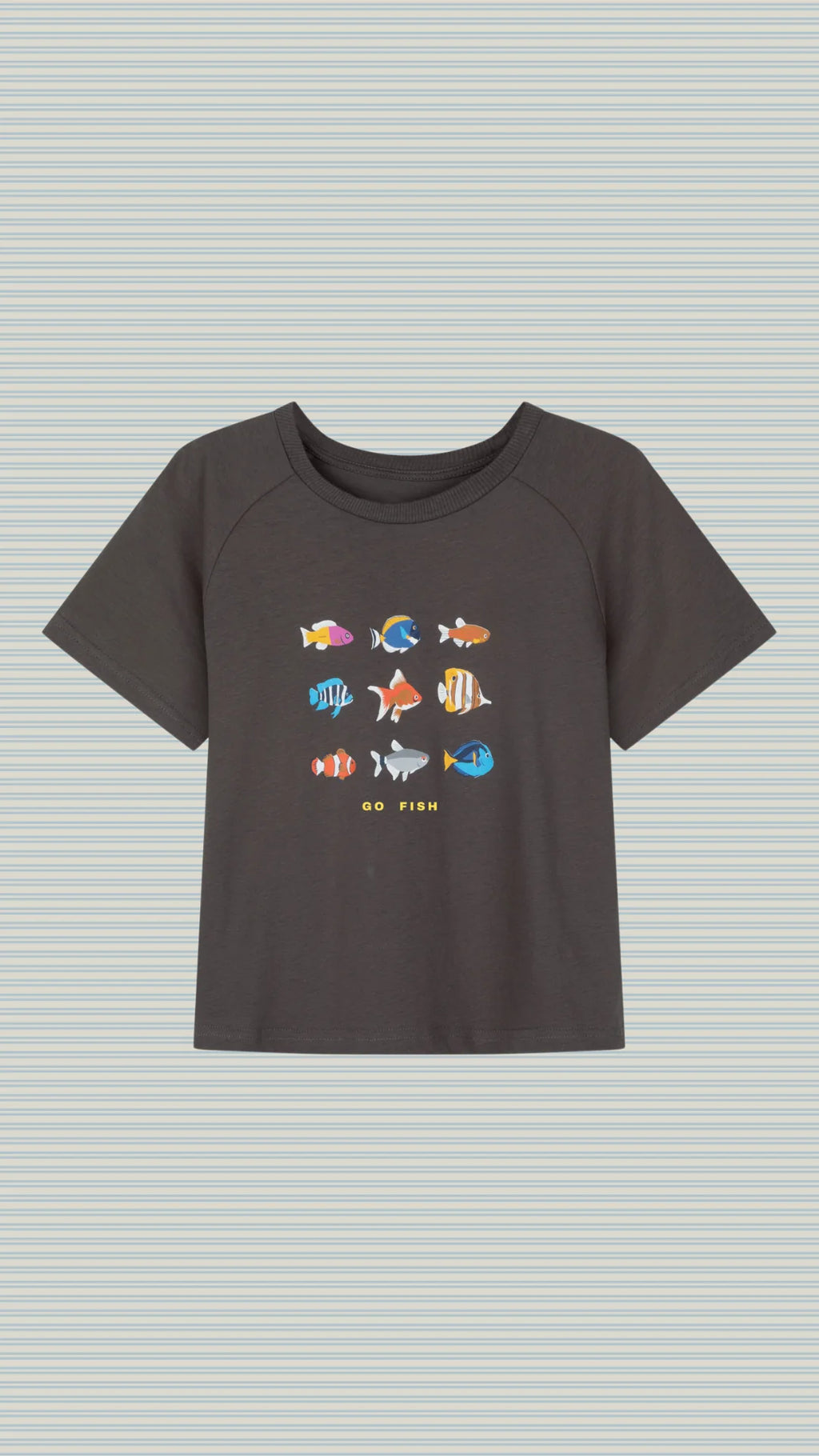 Go Fish Tee Charcoal