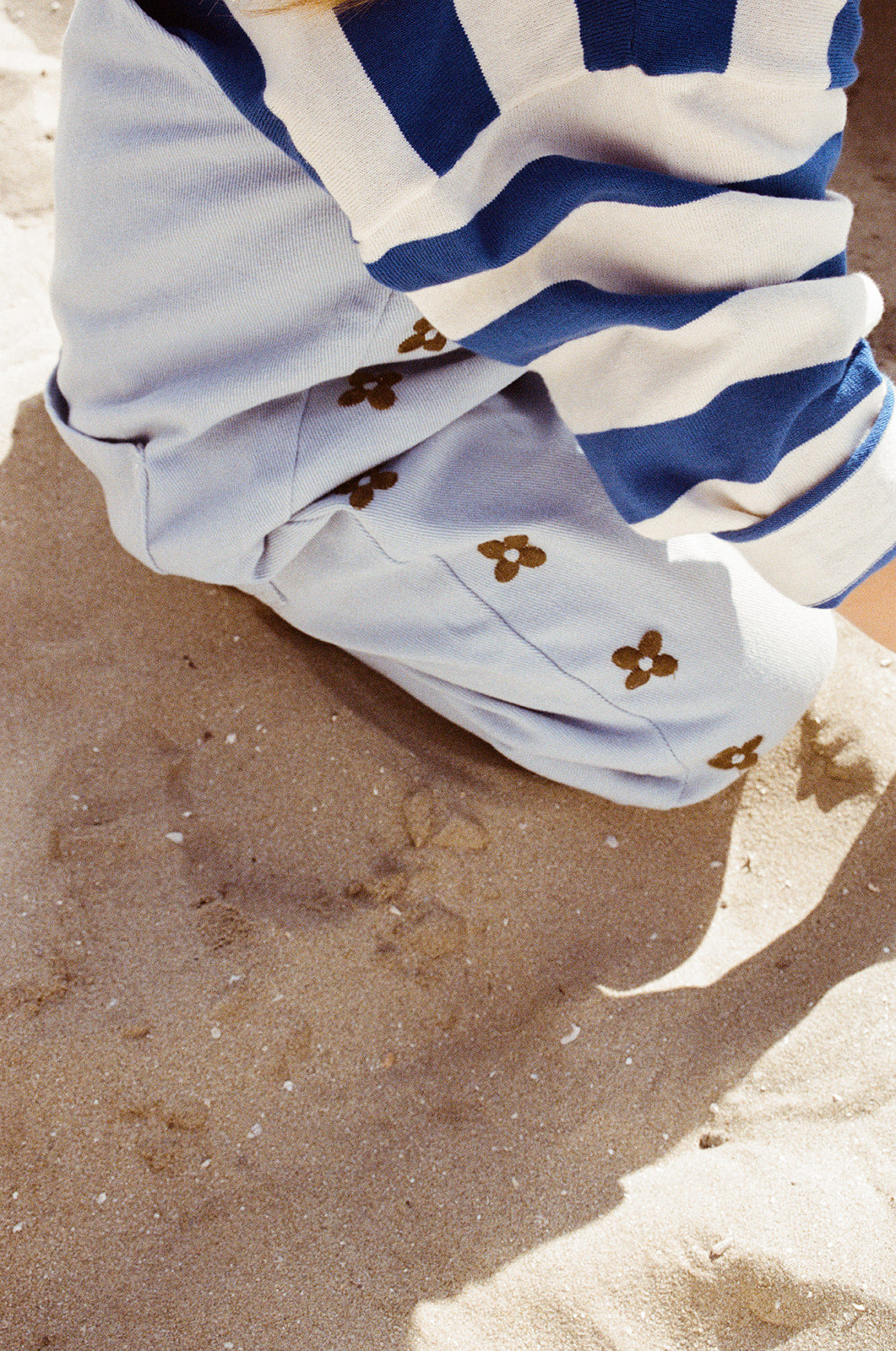 Organic Embroidery Posy Overalls