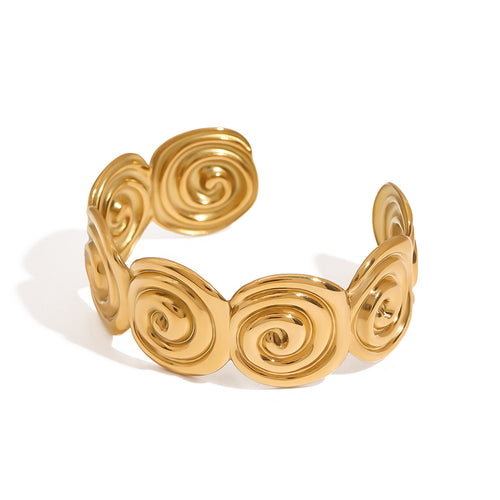 Ammonite Spiral Cuff
