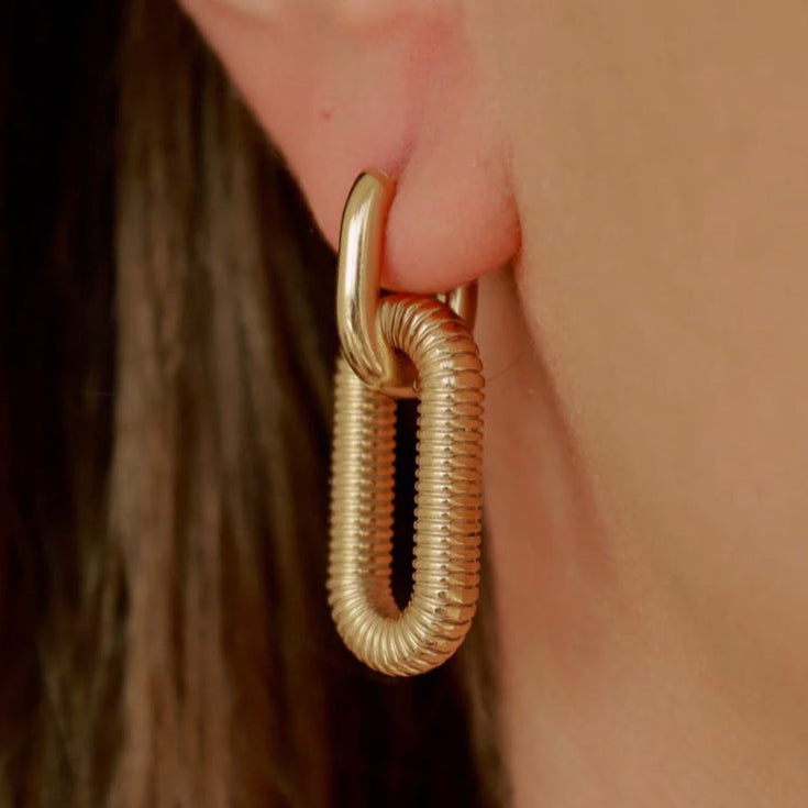 Sunlink 18k Gold Plated Hoops