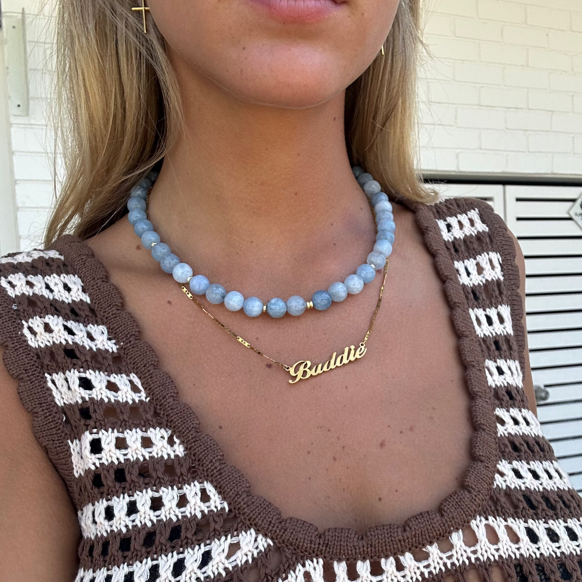 Azure Tide Natural Stone Necklace