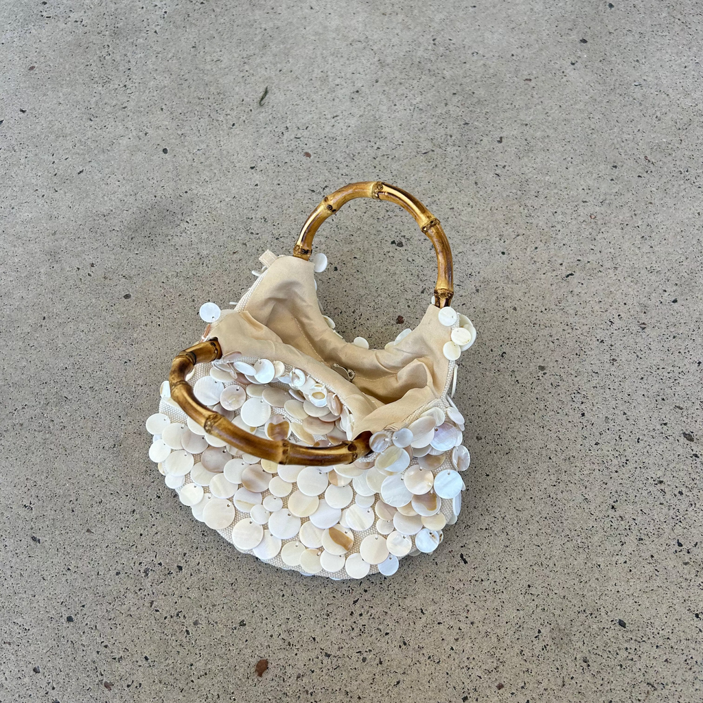 The Amalfi Pearl Bamboo Bag