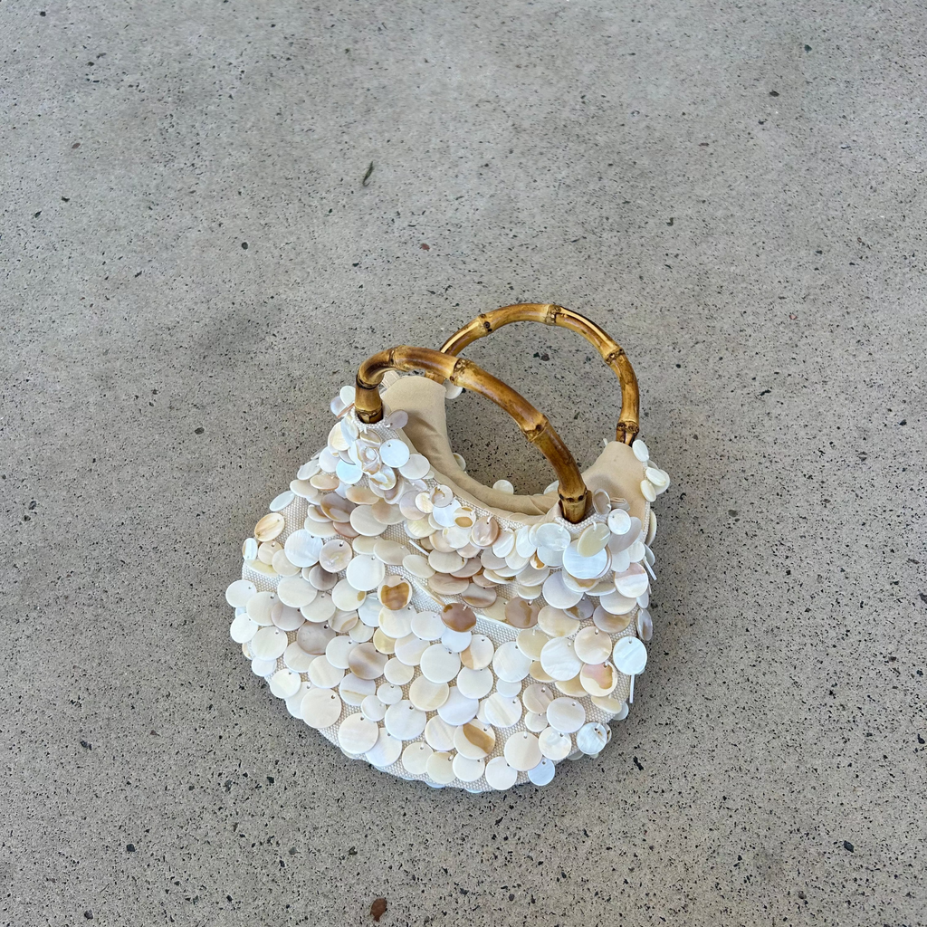 The Amalfi Pearl Bamboo Bag