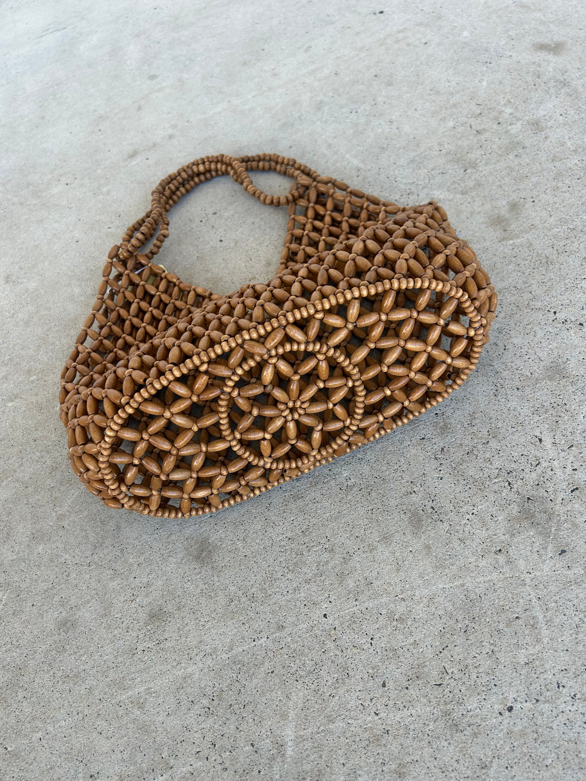 The Capri Beaded Bag - Brown