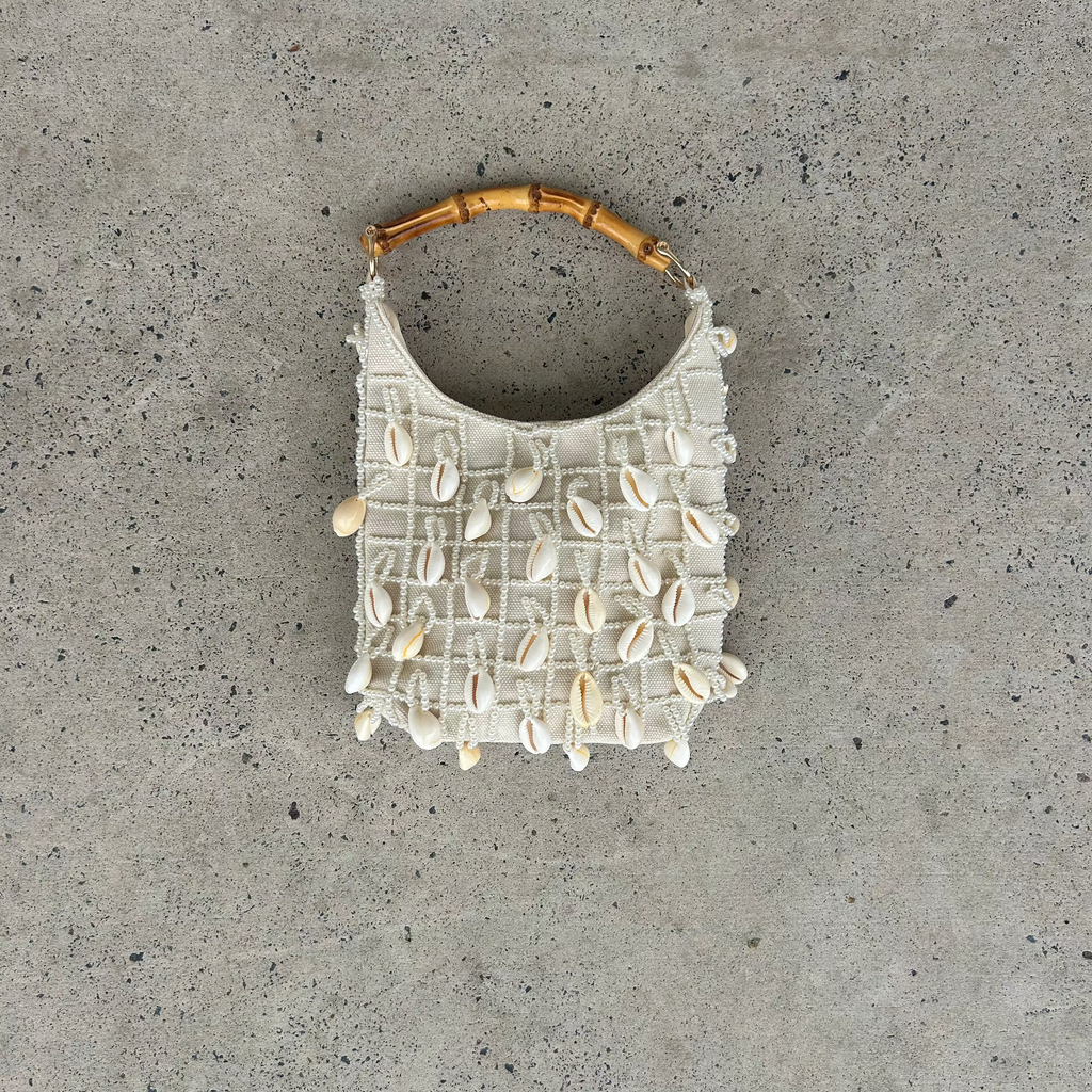 Cowrie & Pearl Embellished Bag