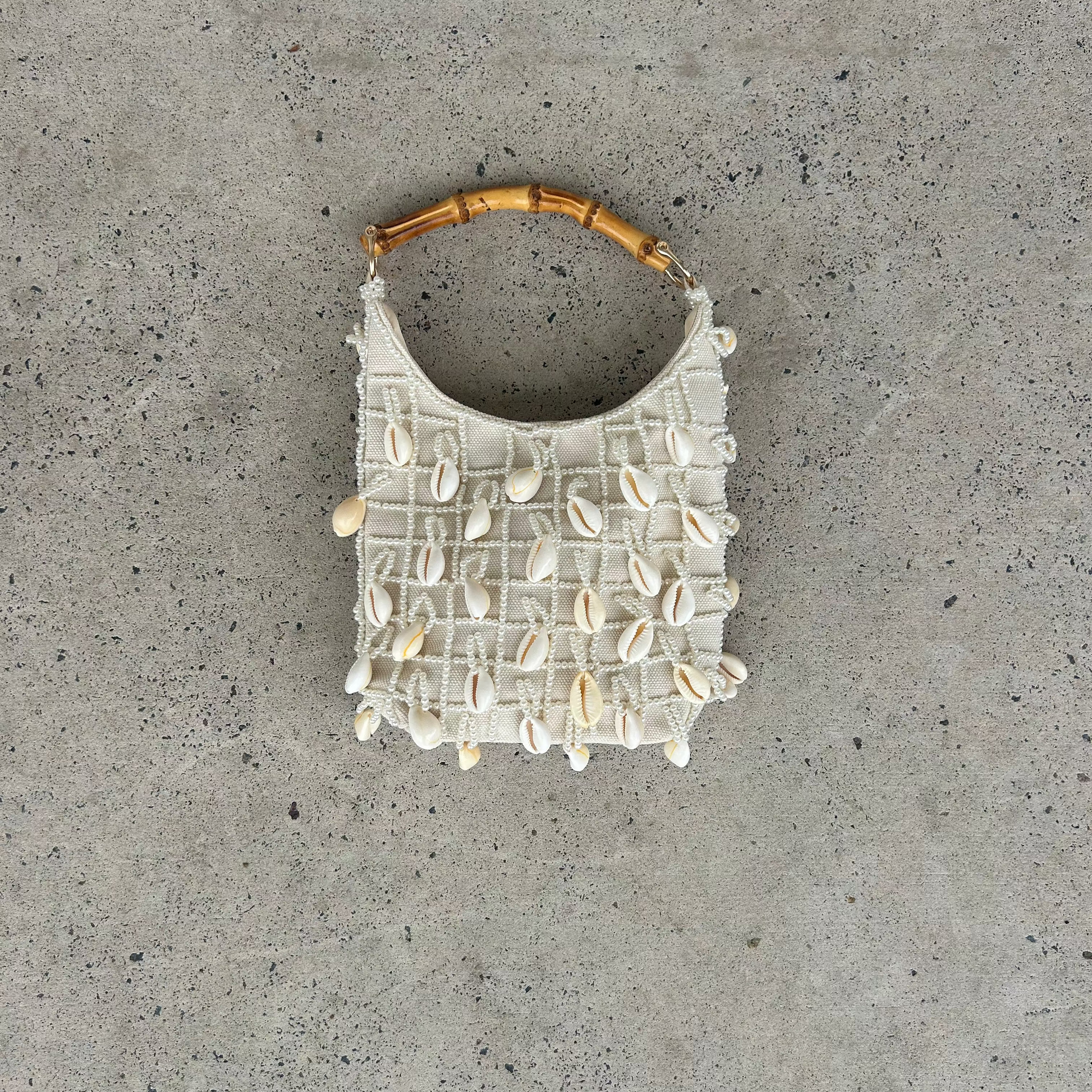 Cowrie & Pearl Embellished Bag