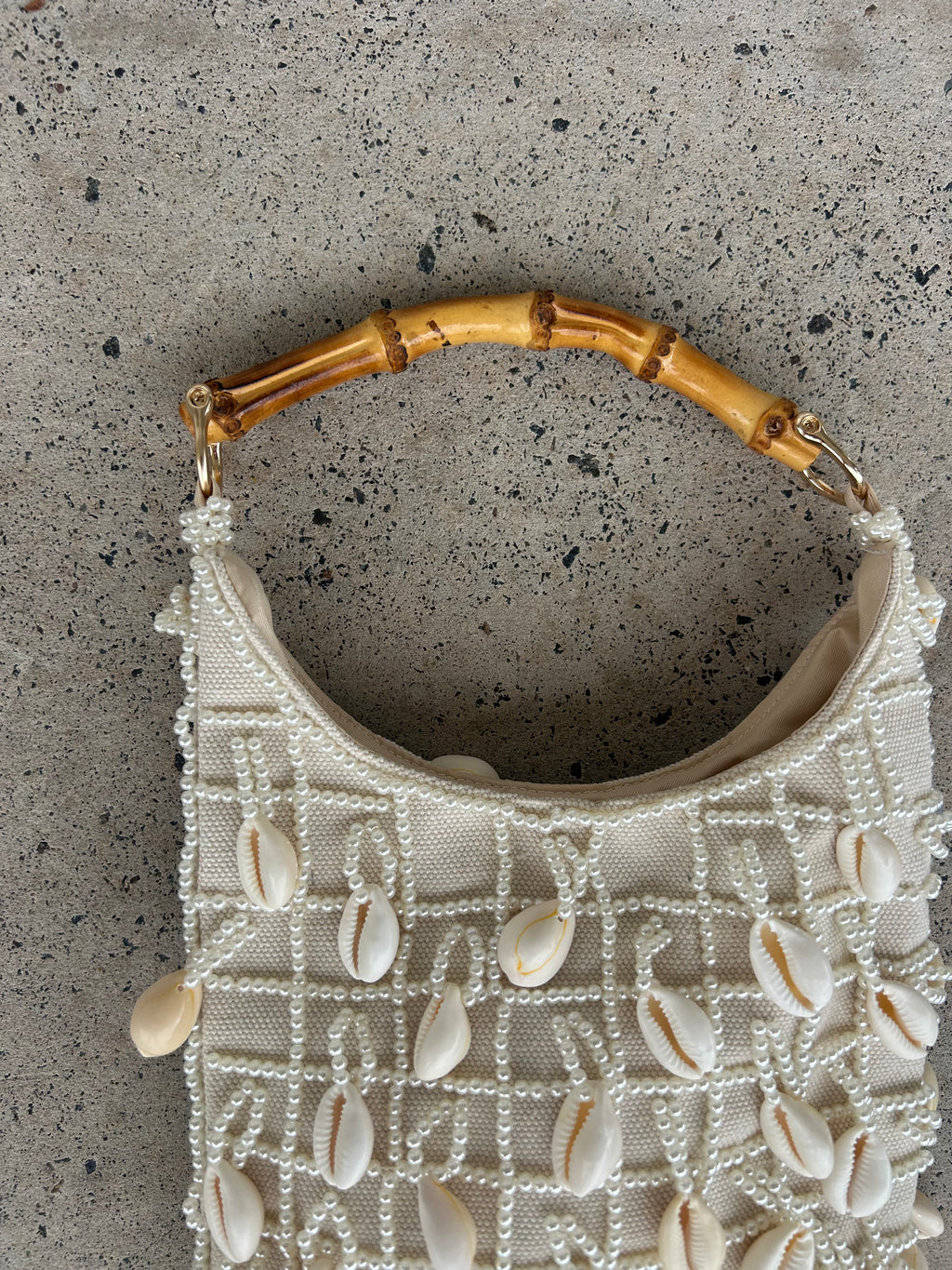Cowrie & Pearl Embellished Bag