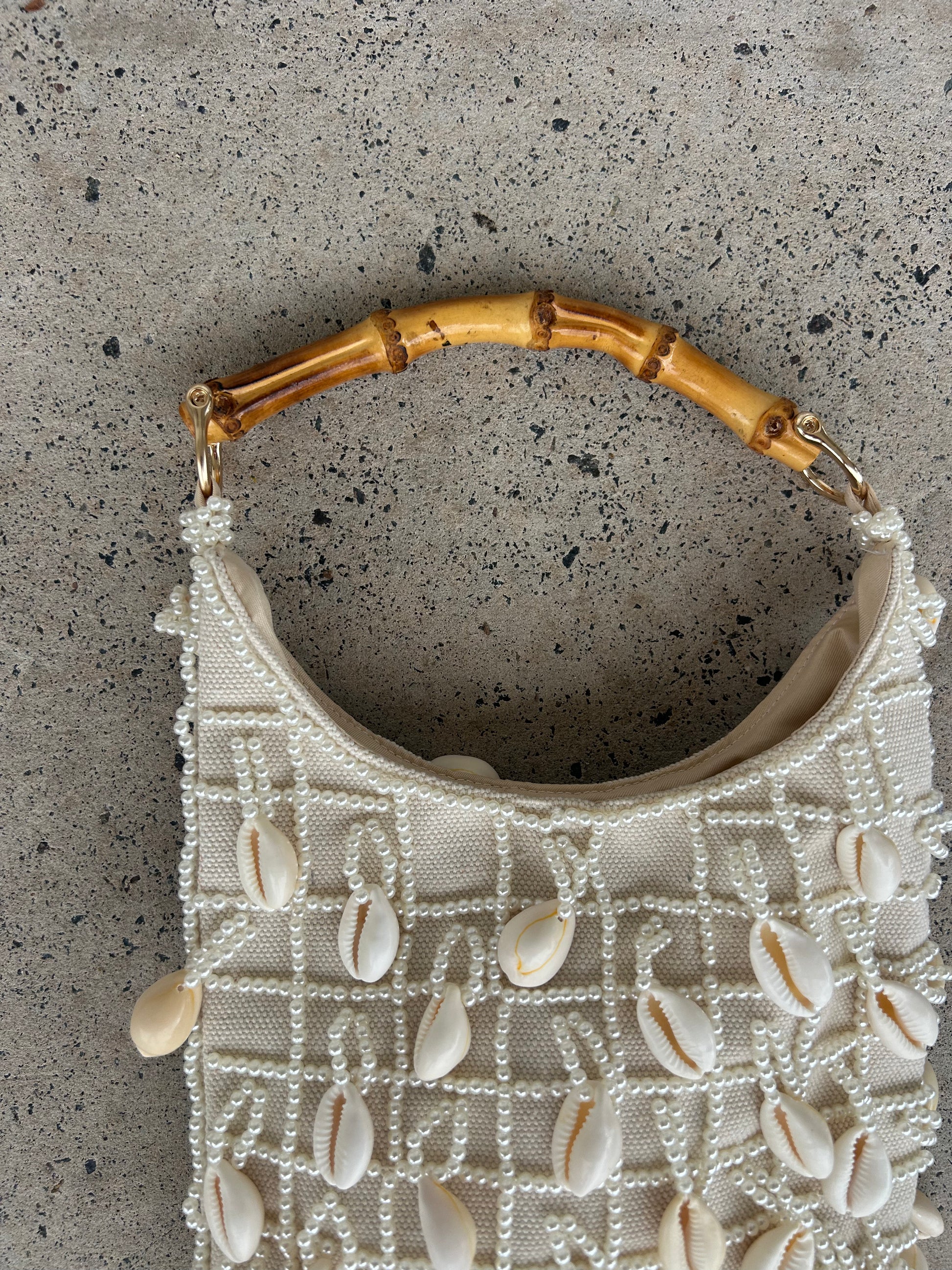 Cowrie & Pearl Embellished Bag