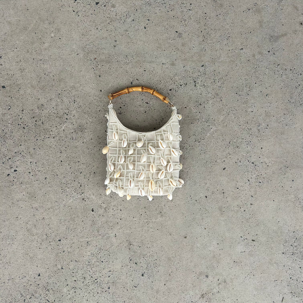 Cowrie & Pearl Embellished Bag