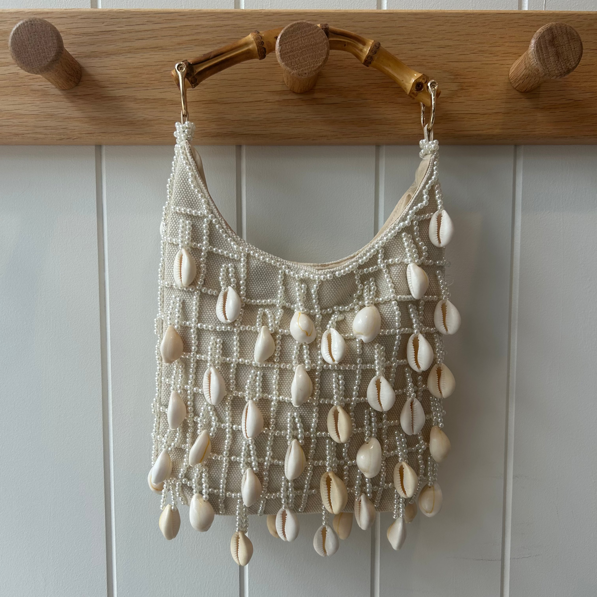 Cowrie & Pearl Embellished Bag
