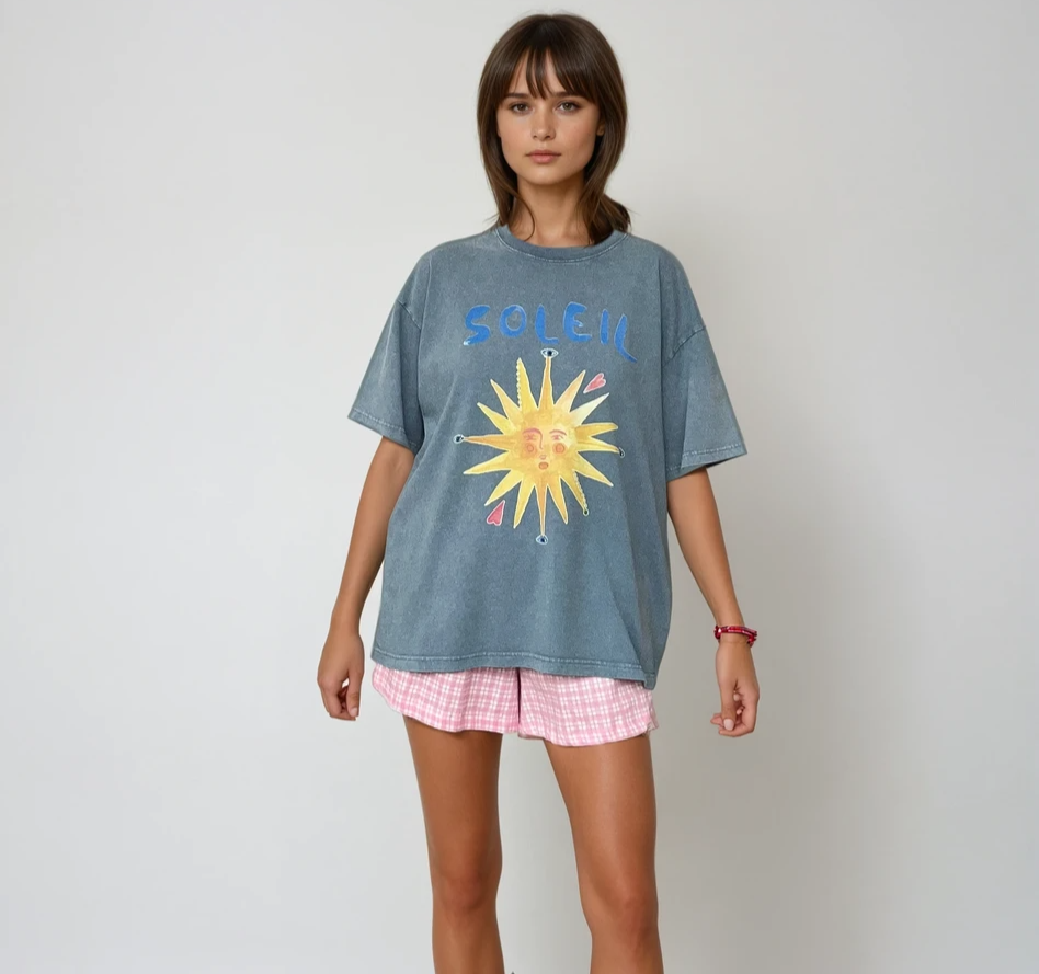 Soleil Blue Jeans Oversize
