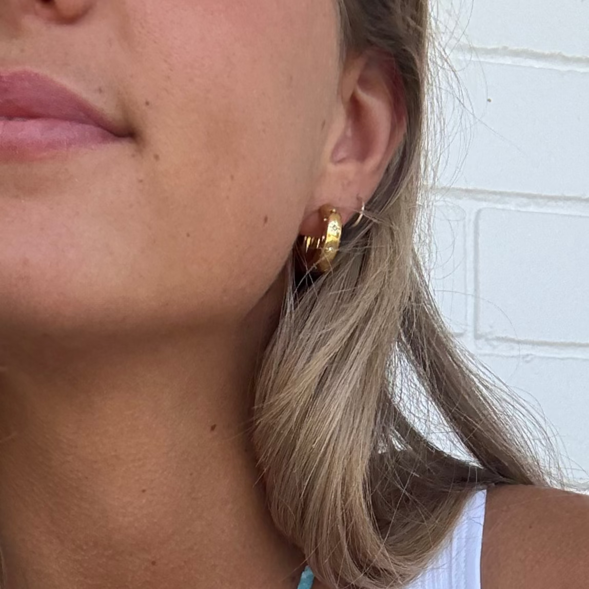 Celestia 18k Gold Plated Hoops